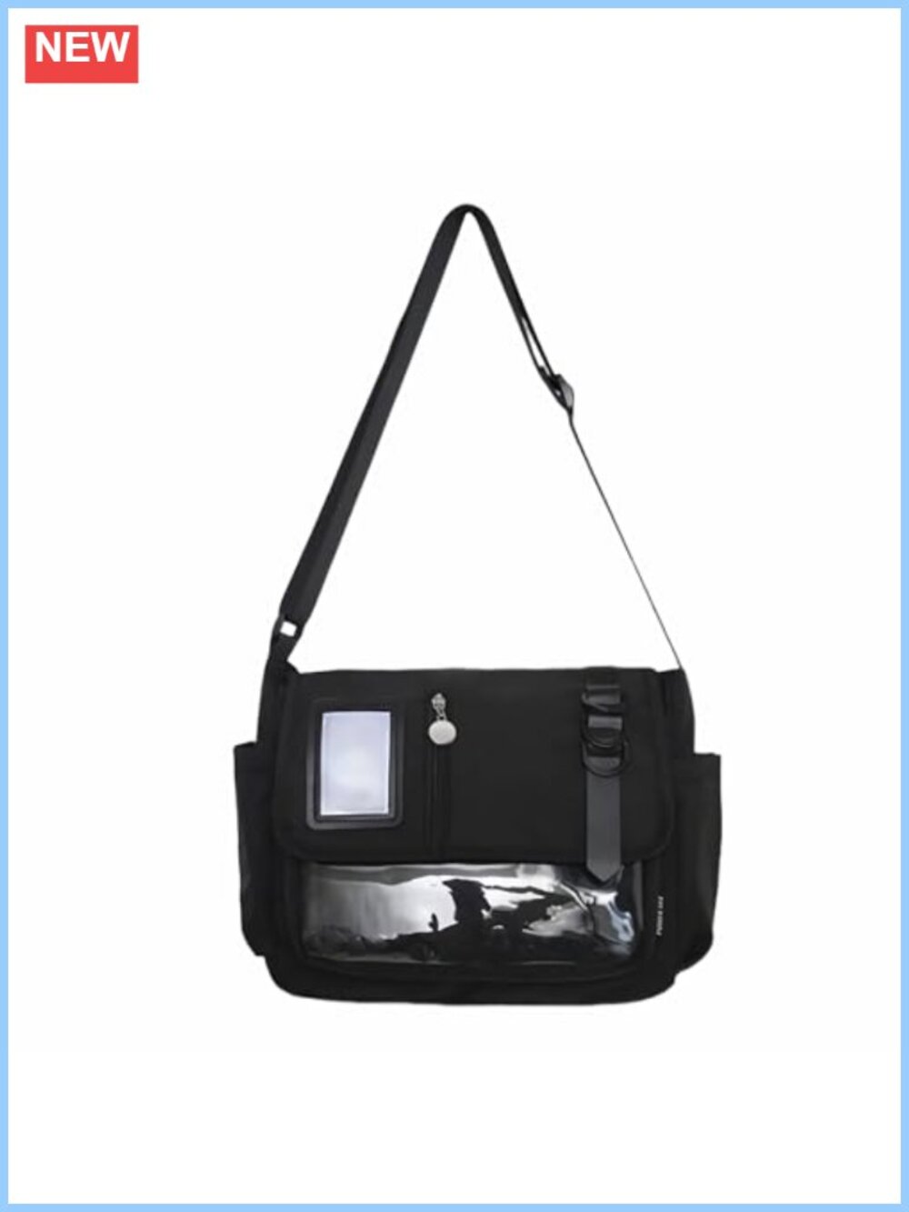 Large Capacity Ita Messenger Bag Crossbody Pin Display Kawaii Purse